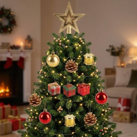 Kit Decoração De Natal 13 Peças Pendentes E Ponteira