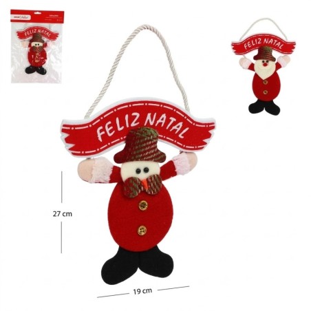 Enfeite Papai Noel E Boneco De Neve Porta E Parede Natal 2