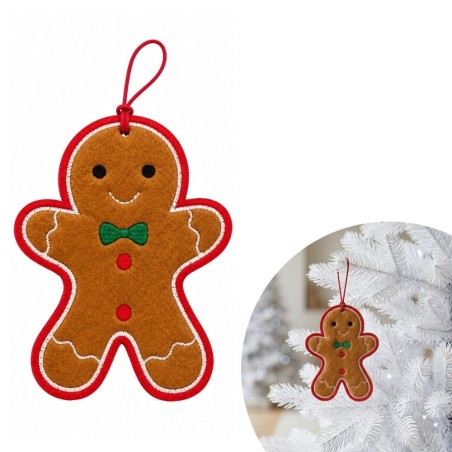 Pendente Árvore De Natal Biscoito Decorado 13 Cm
