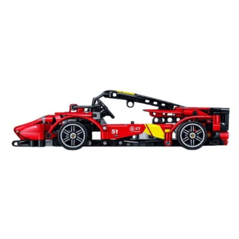 Kit Carrinho De Corrida Vermelho Blocos De Montar 375 Peças