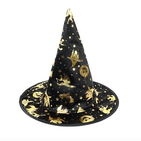 Chapéu De Bruxa Estampado Fantasia Halloween
