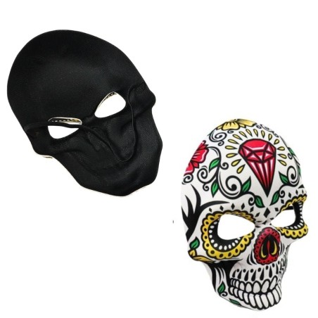 Máscara Caveira De Halloween Mexicana Decorada