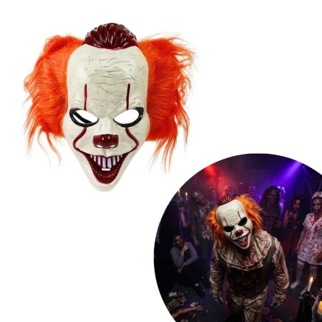 Máscara De Halloween Assustadora Palhaço It Coisa Cabelo