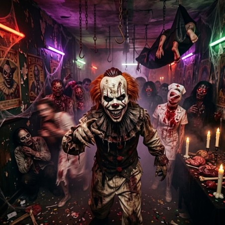 Máscara De Halloween Assustadora Palhaço It Coisa Cabelo
