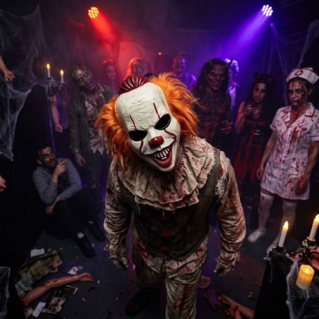 Máscara De Halloween Assustadora Palhaço It Coisa Cabelo