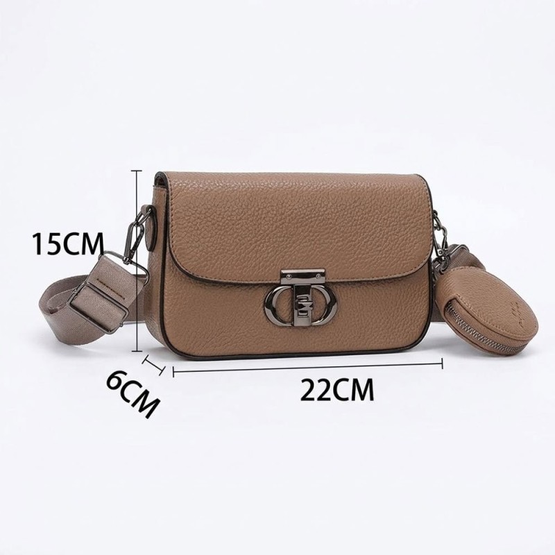 Bolsa Feminina Tiracolo Transversal Com Mini Porta Moedas