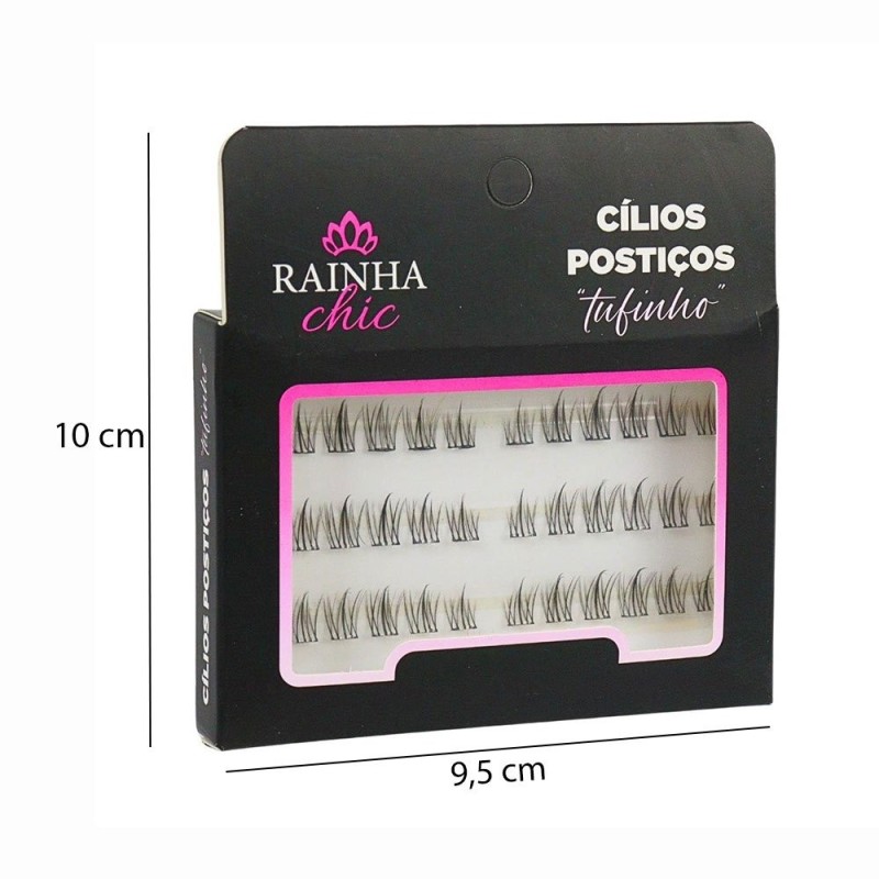 Cílios Postiços Tufinho Volume 5D Individuais Maquiagem