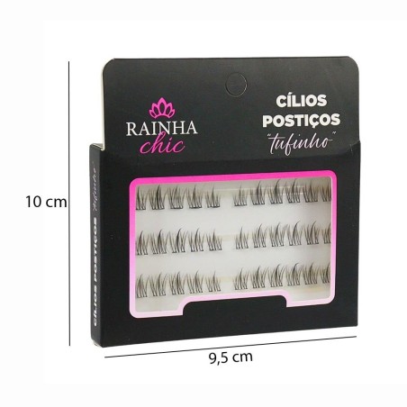 Cílios Postiços Tufinho Volume 5D Individuais Maquiagem