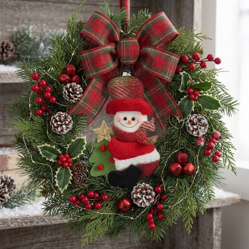 Enfeite Pendente De Natal Bonecos De Pelucia 18cm Sortidos