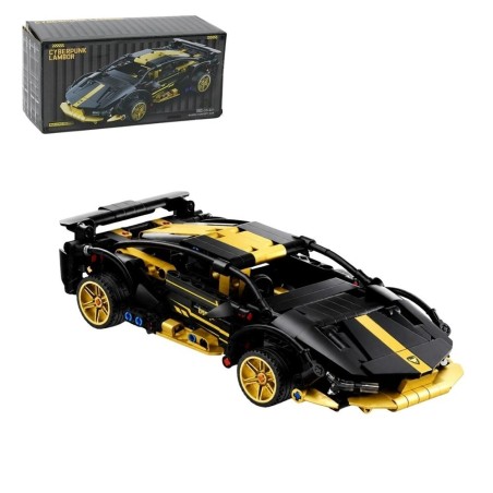 Carrinho De Corrida Cyberpunk Em Blocos De Montar 367 Peças