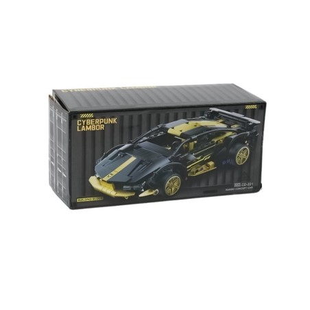 Carrinho De Corrida Cyberpunk Em Blocos De Montar 367 Peças