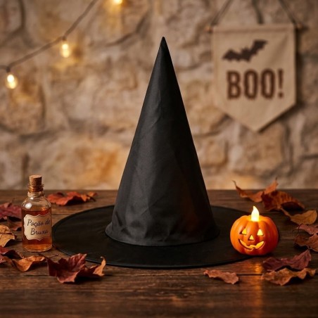 Chapéu de Bruxa Infantil Para Fantasia Halloween 33cm