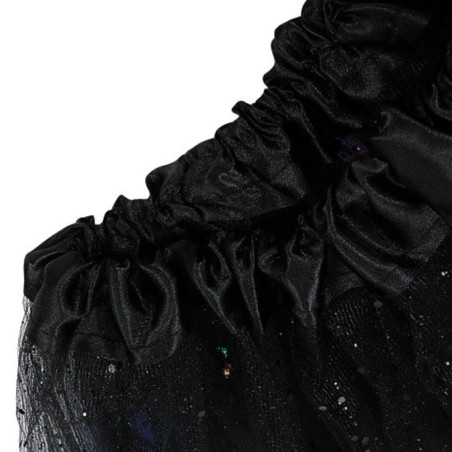Saia Com LED E Glitter Fantasia De Halloween Infantil Em Poliester 2