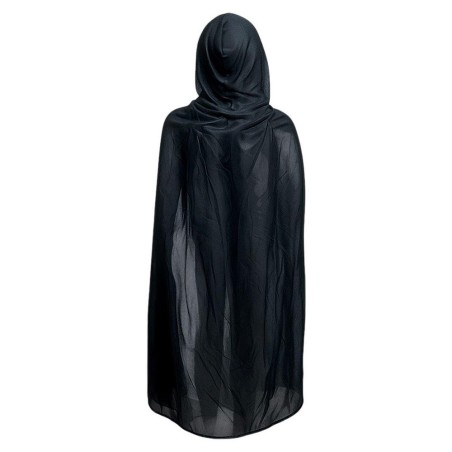 Capa De Vampiro Com Capuz Preto Halloween 80cm Infantil