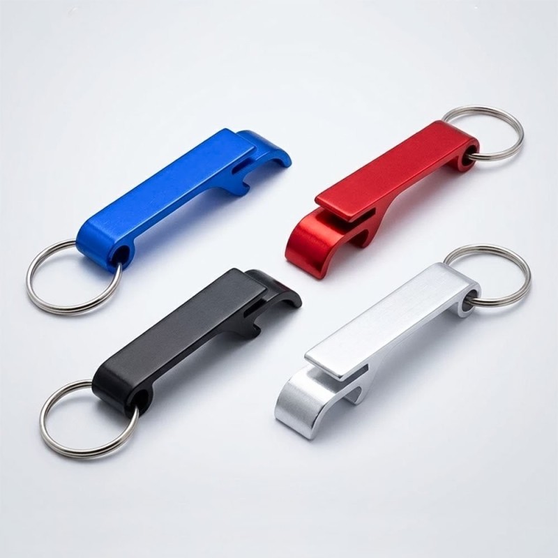 Kit Chaveiro Abridor De Garrafas Com 12 Peças De Metal 6cm