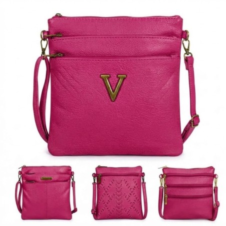 Bolsa Transversal Feminina Compacta Texturizada
