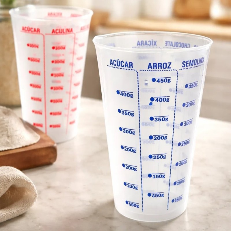 Copo De Medidas Dosador Graduado C/ Bico 500ml Colors