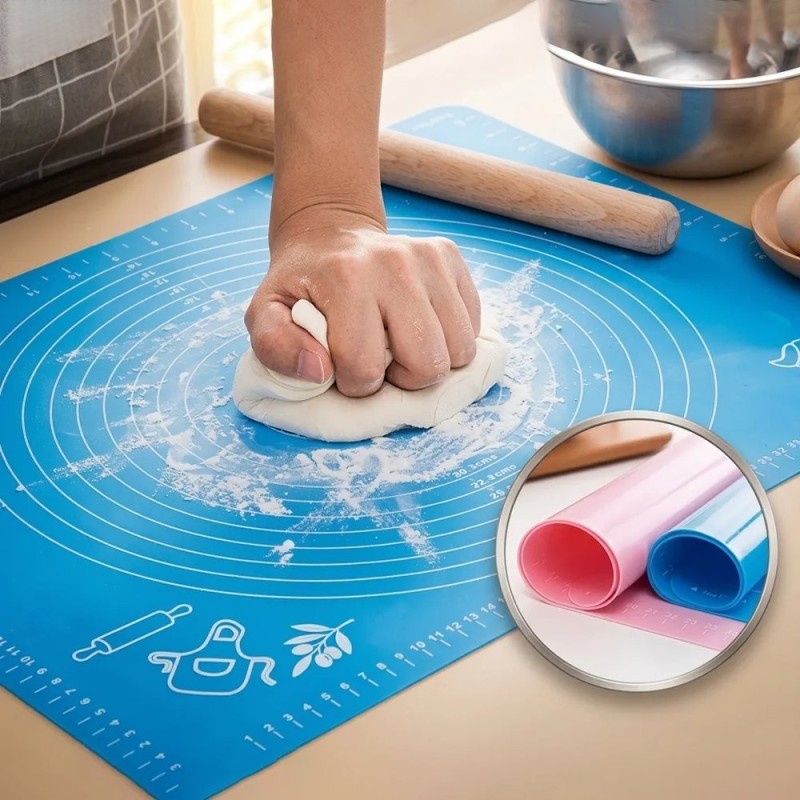 Tapete Culinário Antiaderente De Silicone Forno Confeitaria 40x50cm