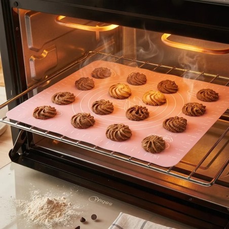 Tapete Culinário Antiaderente De Silicone Forno Confeitaria 40x50cm