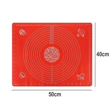 Tapete Culinário Antiaderente De Silicone Forno Confeitaria 40x50cm