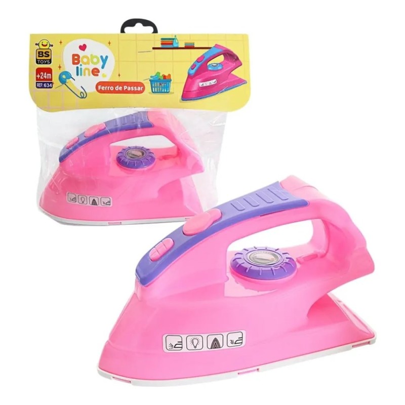 Brinquedo Ferro De Passar Infantil Meninas Baby Line