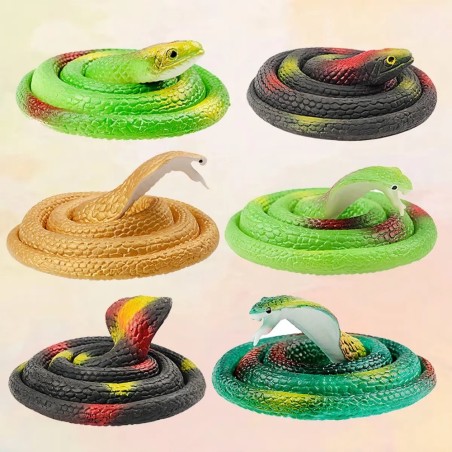 Brinquedo Cobra Falsa De Borracha Elastica Realista 75cm