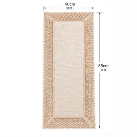 Caminho De Mesa Bordado Retangular 85x40cm Decorativo