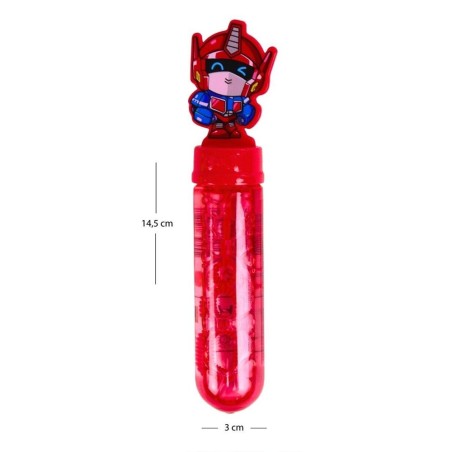 Bolha De Sabão Robos Coloridos 14cm  Infantil