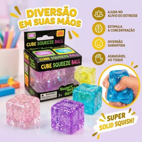 Squishy Cubo De Gelo Antiestresse De Apertar Surpresa 5 Cm 2