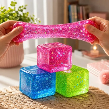 Squishy Cubo De Gelo Antiestresse De Apertar Surpresa 5 Cm
