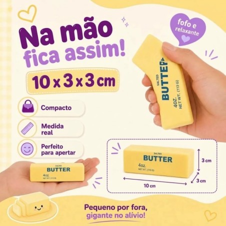 Squishy Butter Barra De Manteiga Antiestresse De Apertar