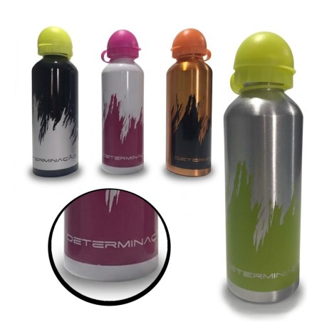 Garrafa Squeeze Aluminio Determinação 500ml Com Bico