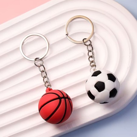 Chaveiro Mini Bolas Esportivas Decorativo Emborrachado