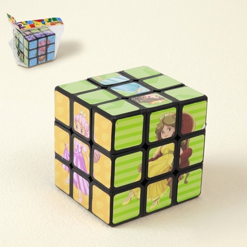 Cubo Mágico Princesas Brinquedo Infantil Interativo 5x5cm
