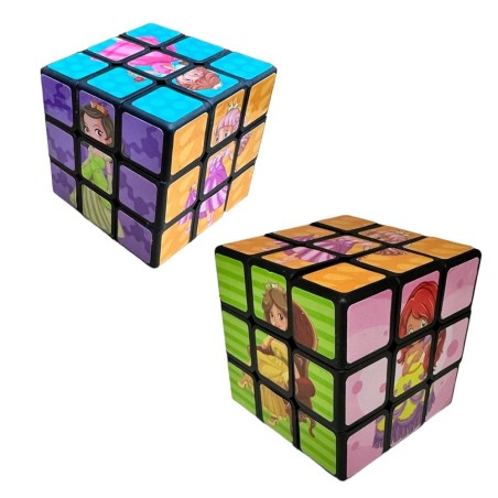Cubo Mágico Princesas Brinquedo Infantil Interativo 5x5cm 2