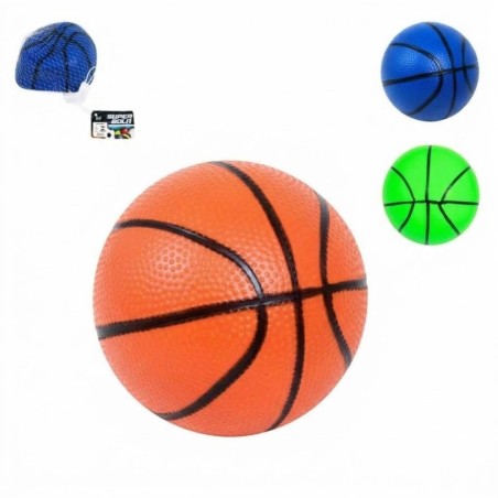 Mini Bola De Basquete Leite Infantil Texturizada Em Vinil 20cm
