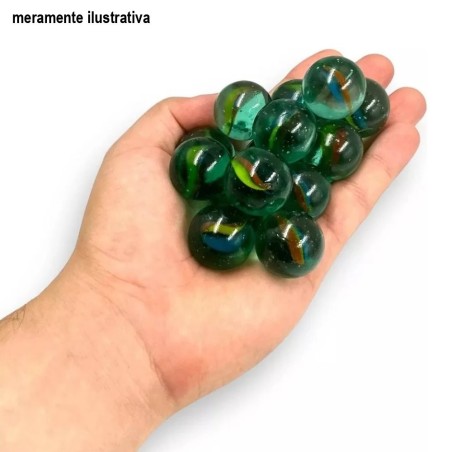 Kit Bolinhas De Gude Fubeca Em Vidro Olho De Gato 6 Peças 2,5cm