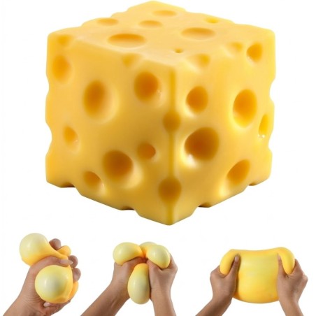 Squishy Cubo De Queijo Macio Alívio Antiestresse De Apertar