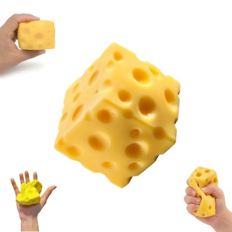 Squishy Cubo De Queijo Macio Alívio Antiestresse De Apertar 2