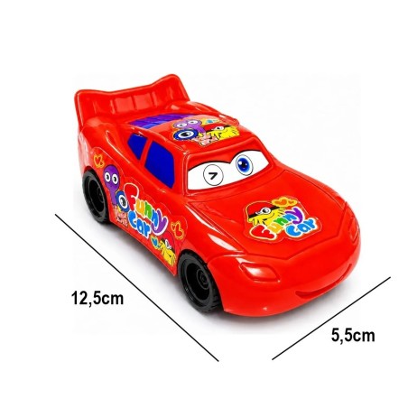 Carrinho A Fricção De Corrida Funny Car Brinquedo Infantil 12cm