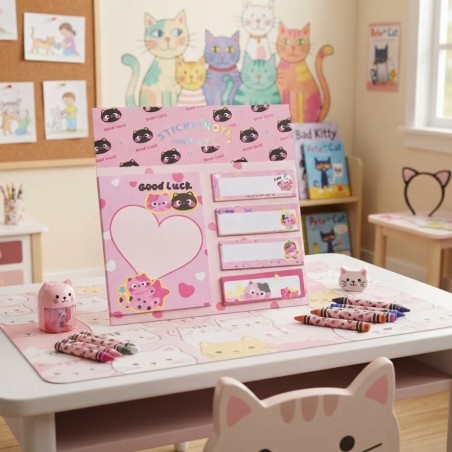 Kit Bloco De Anotações Gatinhos Post-It 5 Modelos