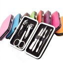 Kit Manicure Portátil Aço Inoxidável Com Estojo 7 Peças