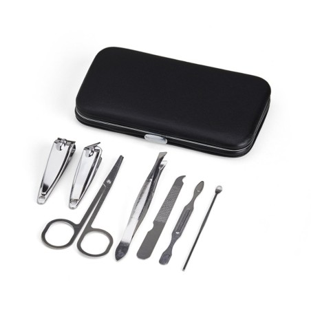 Kit Manicure Portátil Aço Inoxidável Com Estojo 7 Peças