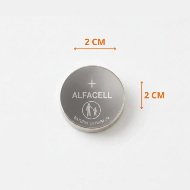 Bateria Botão Pilha 150mAh De Litio 3V Alfacell Alta Resistência 5 pçs