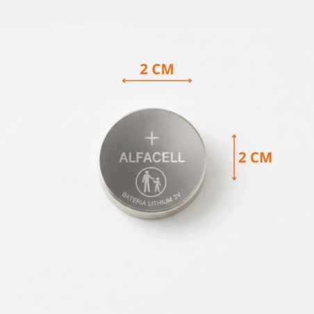 Bateria Botão Pilha 150mAh De Litio 3V Alfacell Alta Resistência 5 pçs