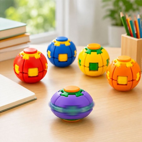 Brinquedo Bola Fidget Spinner Giratório Antiestresse