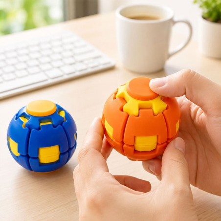 Brinquedo Bola Fidget Spinner Giratório Antiestresse