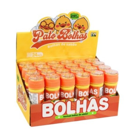 Bolha De Sabão Patinho 13cm Pato Infantil Com Labirinto Mini Game