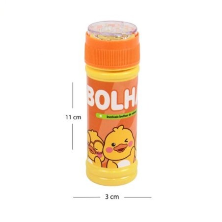 Bolha De Sabão Patinho 13cm Pato Infantil Com Labirinto Mini Game