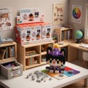 Kit Mini Blocos De Montar Zoo Animais Colecionável
